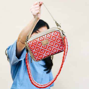 Bento Diamond Red & Light Blue