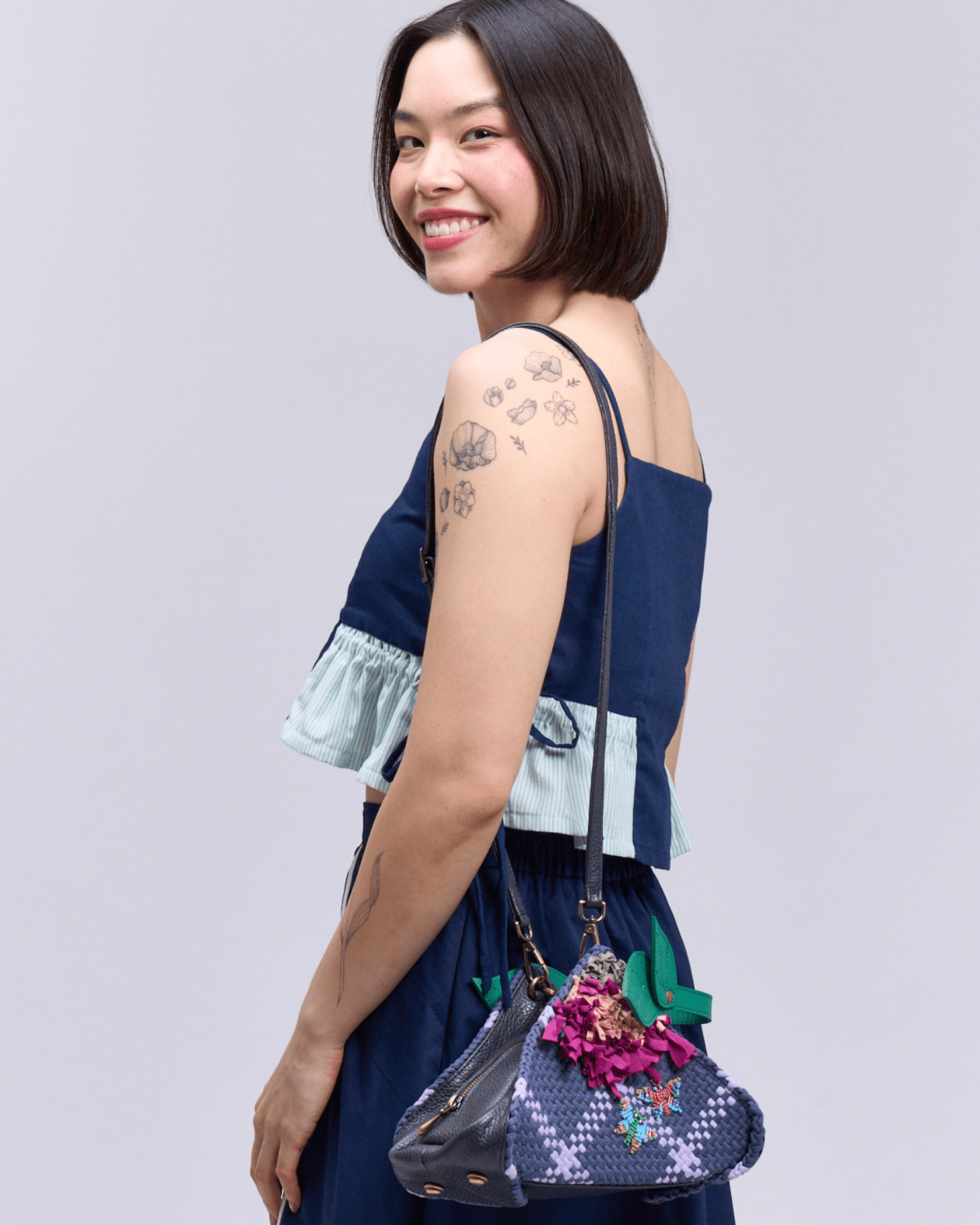Hardin Mini Bag Navy Blue Fashion Rags2Riches