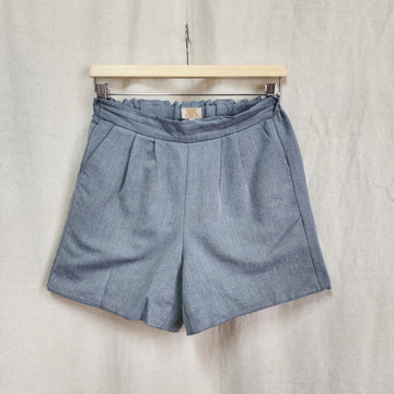 [RE-LOVE] All-Around Shorts Light Gray Chambray