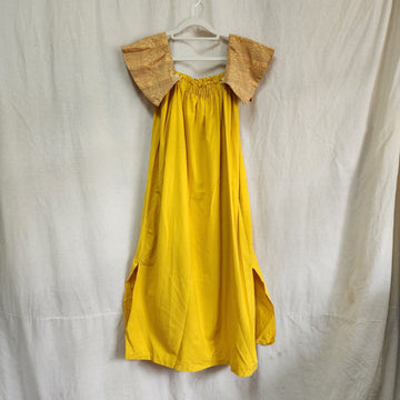 [RE-LOVE] Bell On-Off Shoulder Dress Yellow