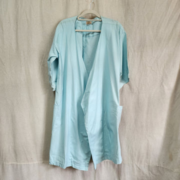 [RE-LOVE] Linen Lounge Robe (Short) - Light Blue