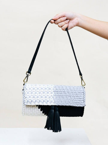 [Ready Today] Estelle Clutch Grayscale Fashion Rags2Riches