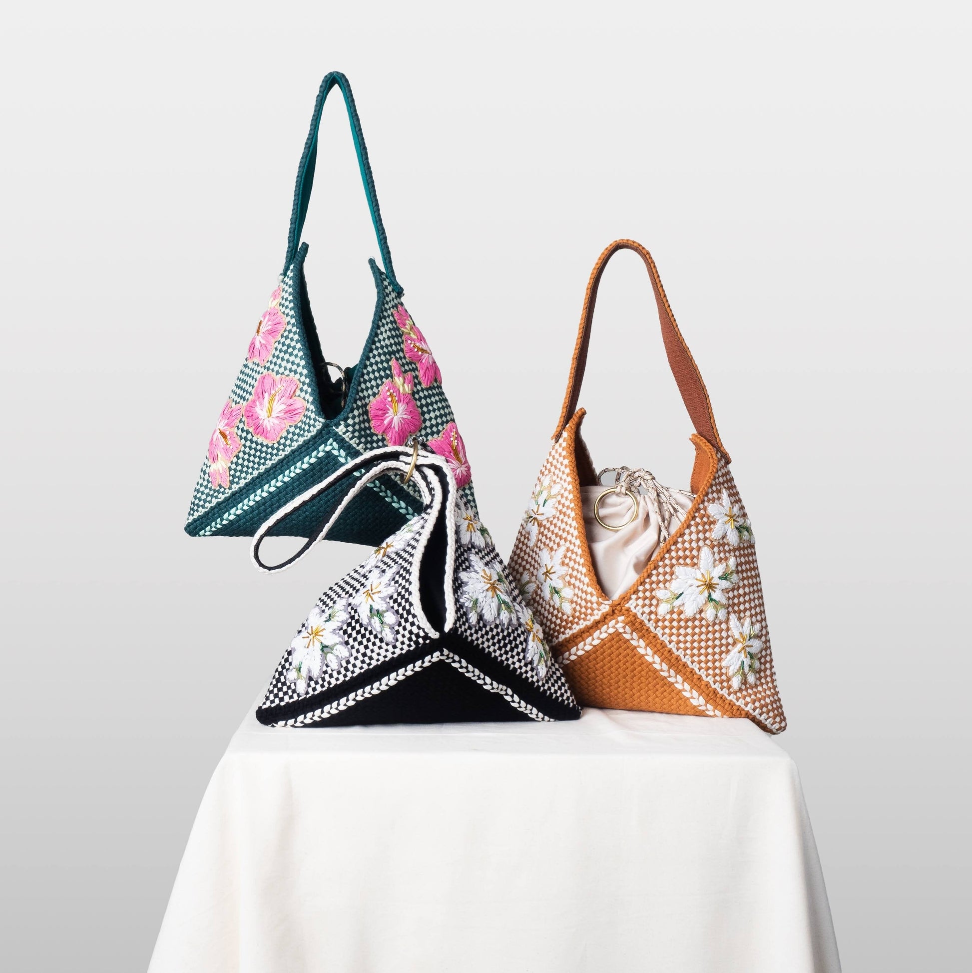 [Ready Today] Gumamela Hobo Emerald & Mint Fashion Rags2Riches