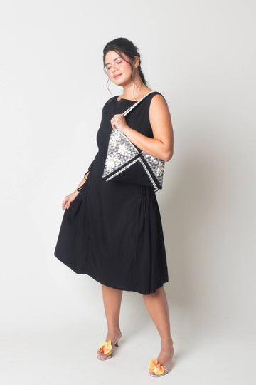 Sampaguita Hobo Black & Beige