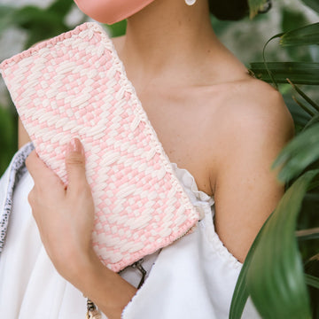Cheska Wallet with Wristlet Blush Diamond [Weddings]