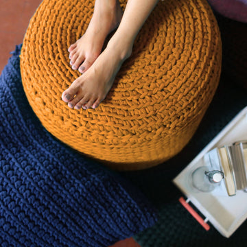 [Pre-Order] Puto Round Pouf Papaya